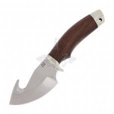 Skinning knife BEMBI; D2 steel, wenge wood, melchior