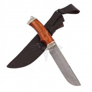 Knife BARBARIAN, Damascus steel, Rhodesian copalwood, Melchior 2