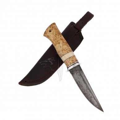 Knife HUNTER_3, XB5 carbon steel (diamond), Melchior, Karelian birch 1