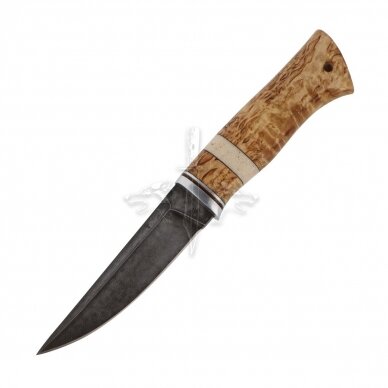 Knife HUNTER_3, XB5 carbon steel (diamond), Melchior, Karelian birch