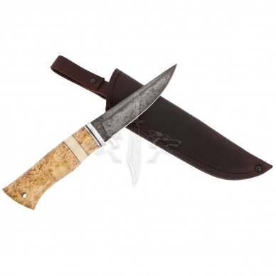 Knife HUNTER_3, XB5 carbon steel (diamond), Melchior, Karelian birch 2