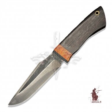 Knife SEBR 02, carbon steel У8А, 100 year old oak, maple