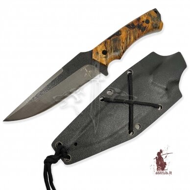 Knife SEBR [03] FULTANG, carbon steel 65Г, poplar burl stabilized 3