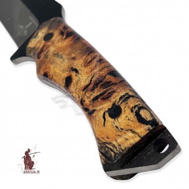 Knife SEBR [04] FULTANG, carbon steel Х12МФ, poplar burl stabilized 1