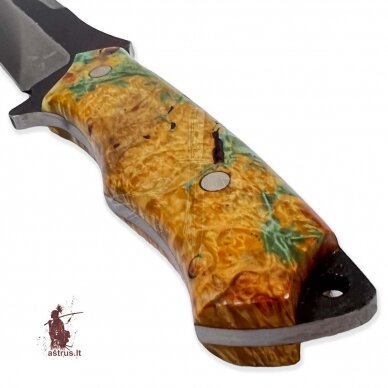 Knife SEBR [06] FULTANG, carbon steel У8A, poplar burl stabilized 1