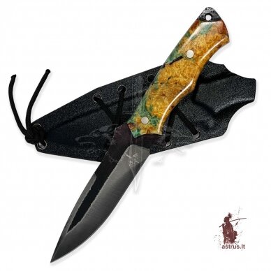 Knife SEBR [06] FULTANG, carbon steel У8A, poplar burl stabilized 3