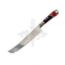 National kitchen knife of the eastern Uzbek nation PIÇOQ - 95Х18 stainless forged steel; acrylic composite, neusilber