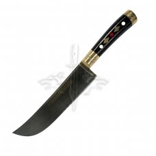 National kitchen knife of the eastern Uzbek nation PIÇOQ - ШХ15 industrial carbon steel; acrylic composite, brass