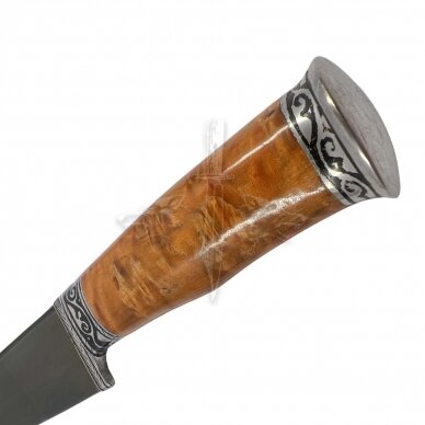 National kitchen knife of the eastern Uzbek nation PIÇOQ - ШХ15 industrial carbon steel; chor-chinor, neusilber 1